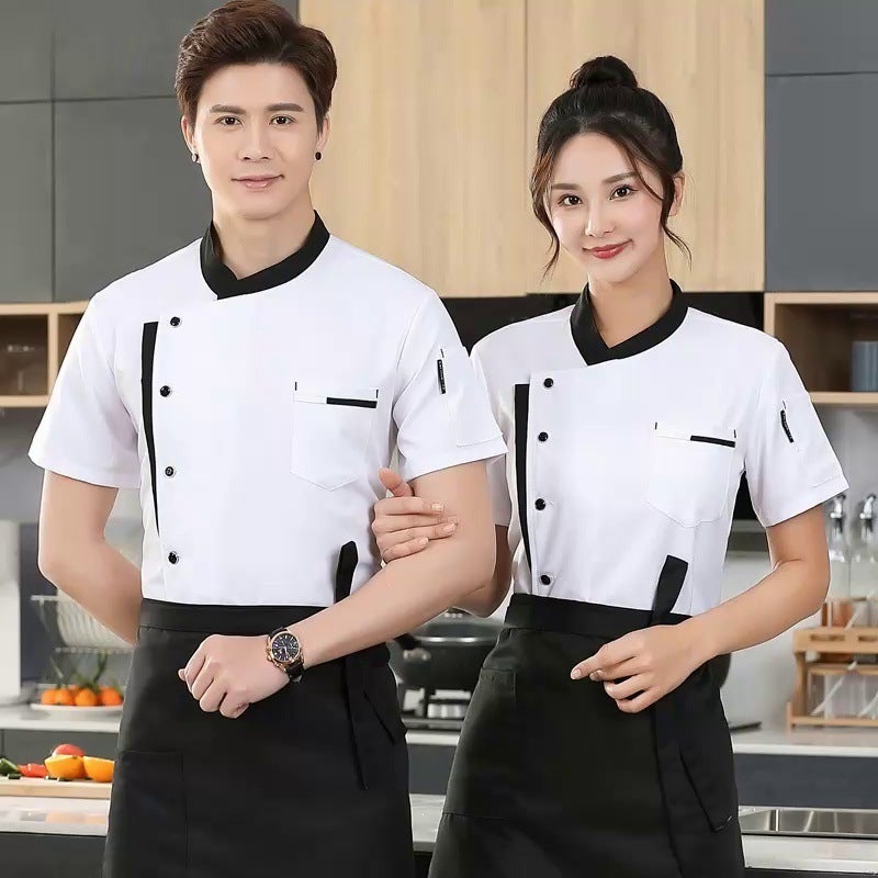Chef'S Work Clothes Men'S Kitchen Restaurant Women'S Baking Cake Catering El Chef'S Clothes Long Sleeve Formulation - Image 4